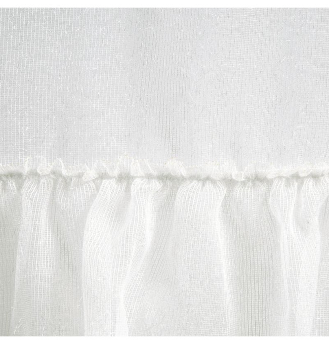 Hotová záclona RAJA bílá - s tunelem