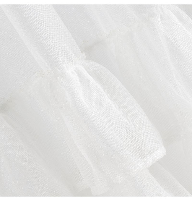 Hotová záclona RAJA bílá - s tunelem