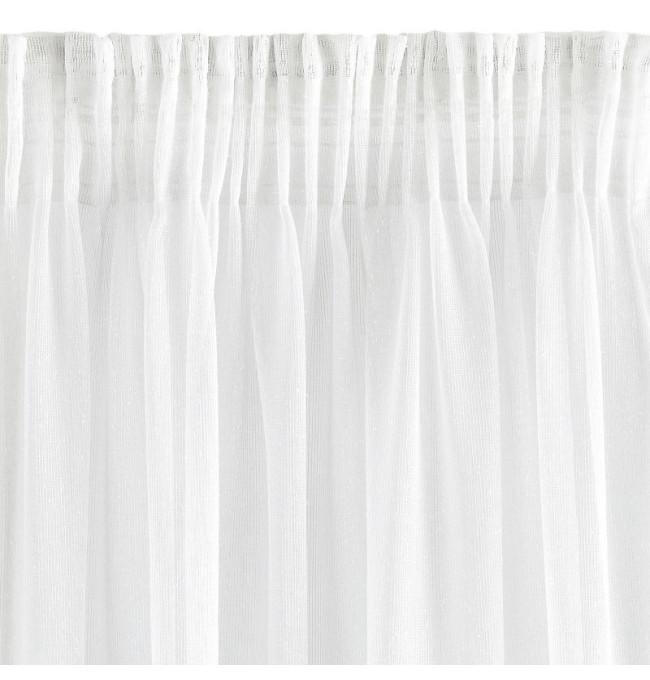 Hotová záclona RAJA bílá - s tunelem