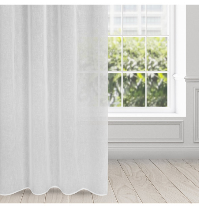 Hotová záclona SANDRA bílá - na průchodkách