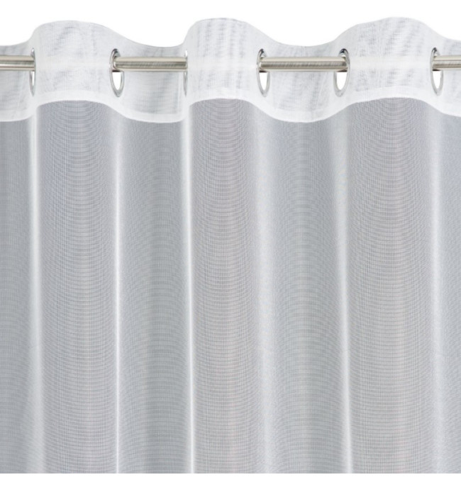 Hotová záclona VIVIAN bílo-zlatá - na průchodkách