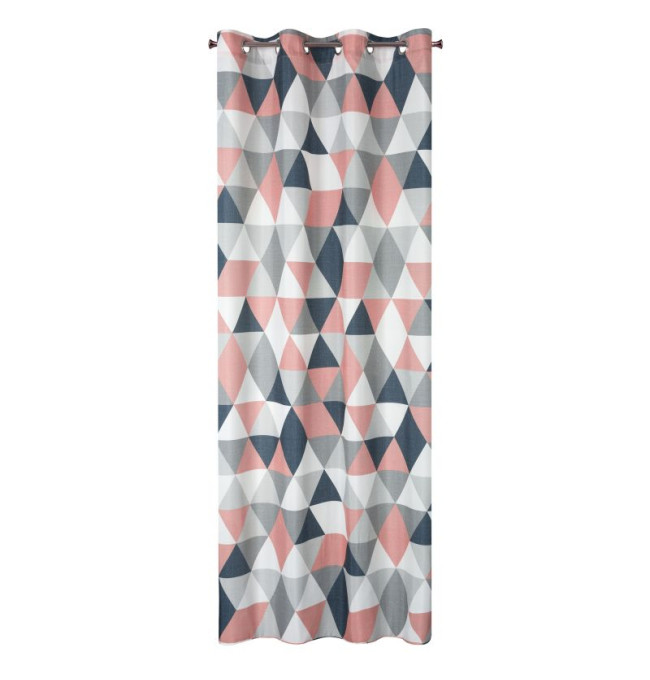 Hotový závěs ADINA tmavě růžový - na průchodkách