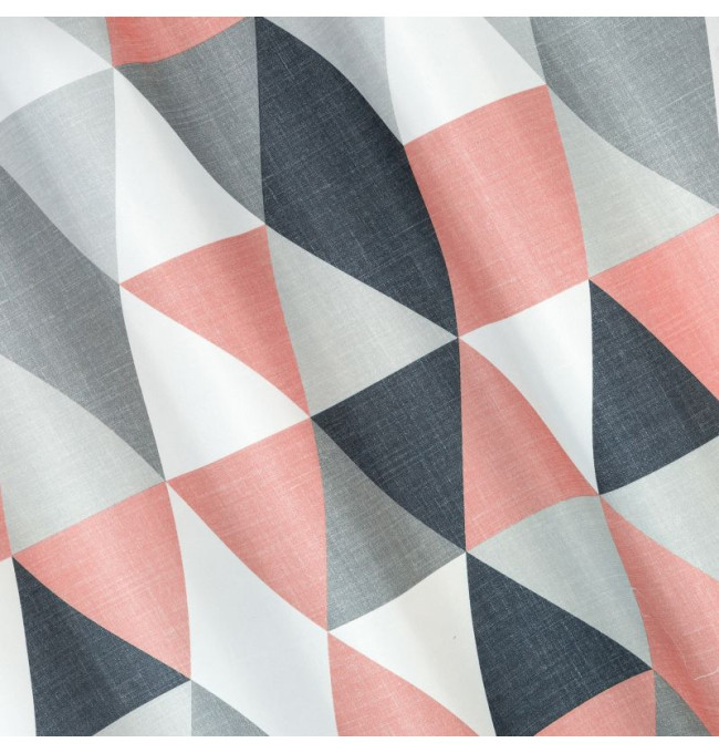 Hotový závěs ADINA tmavě růžový - na průchodkách