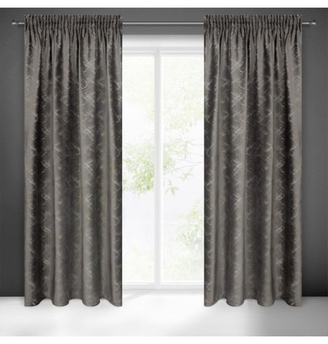 Hotový závěs ADRIA grafitový - na pásce