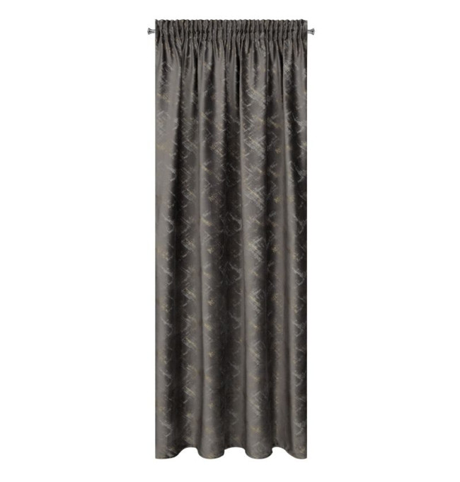 Hotový závěs ADRIA grafitový - na pásce