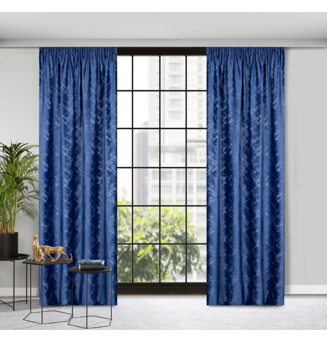 Hotový závěs ADRIA granátový - na pásce