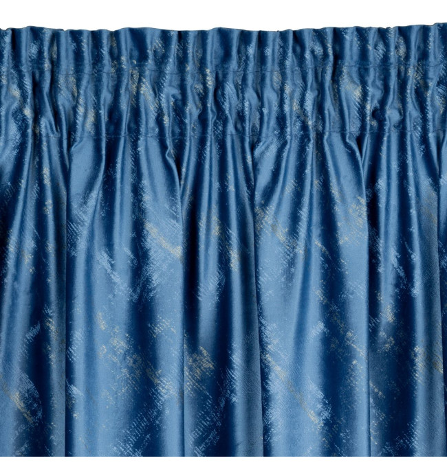 Hotový závěs ADRIA modrý - na pásce