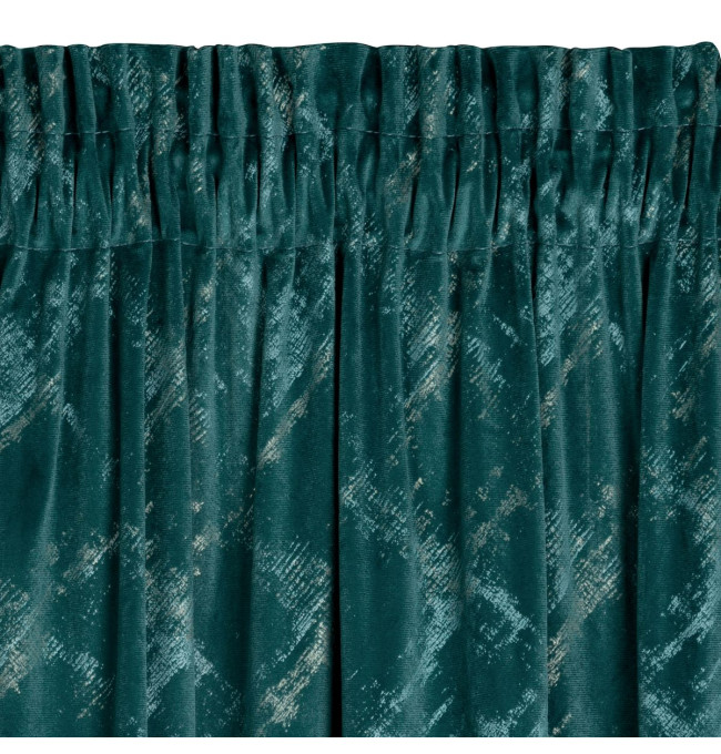 Hotový závěs ADRIA tyrkysový - na pásce