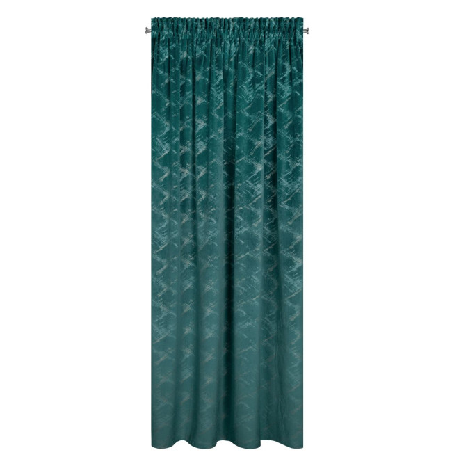 Hotový závěs ADRIA tyrkysový - na pásce