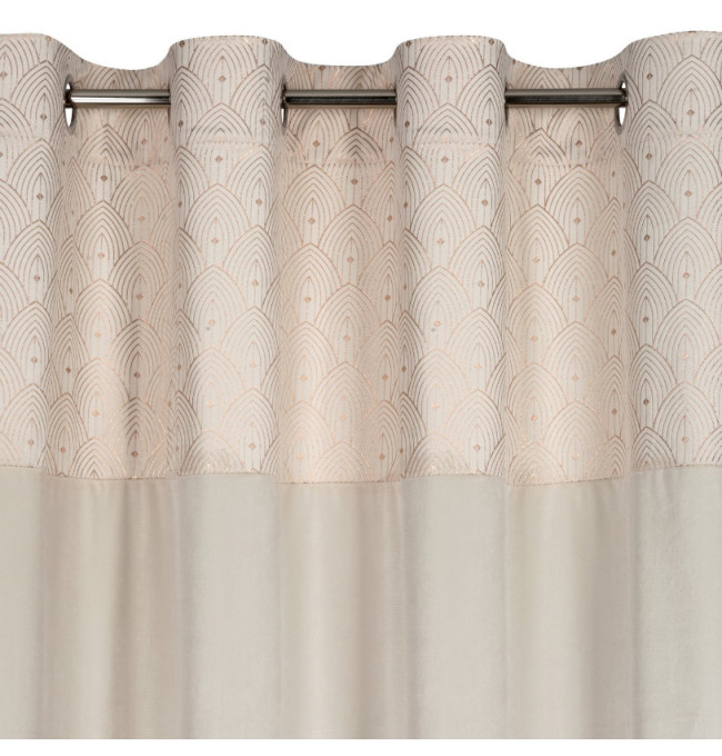 Hotový závěs AGNES krémový - na průchodkách