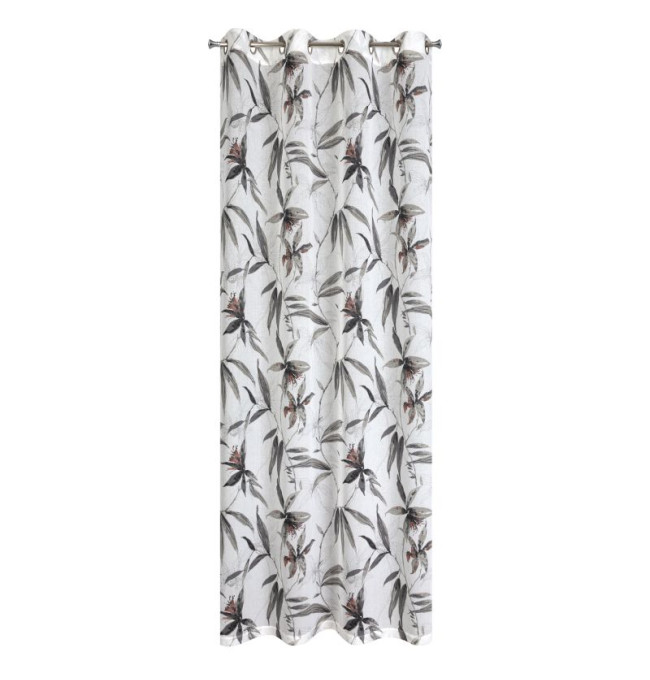 Hotový závěs AIDA zatemňovací bílo-béžový - na průchodkách