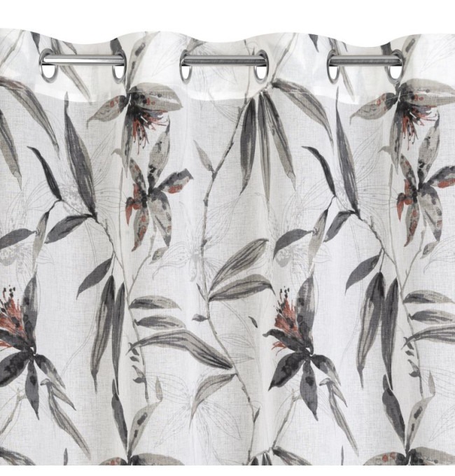 Hotový závěs AIDA zatemňovací bílo-béžový - na průchodkách