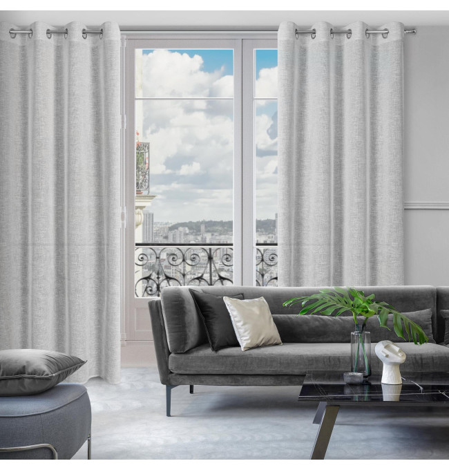 Hotový závěs AMARI šedý - na průchodkách