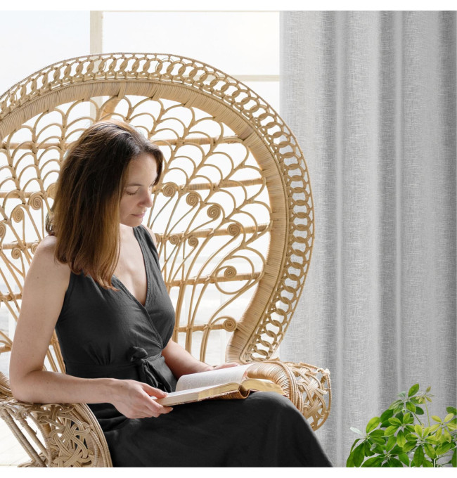 Hotový závěs AMARI šedý - na průchodkách