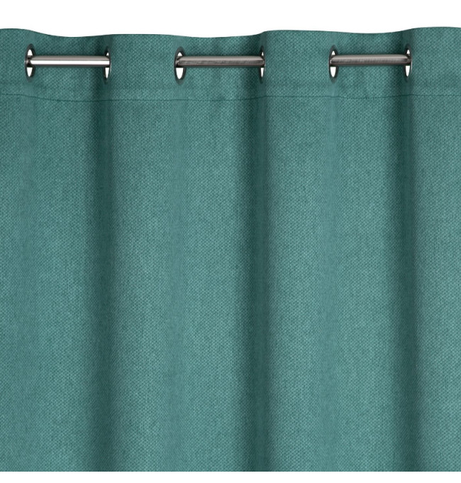 Hotový závěs AMARO tmavě tyrkysový - na průchodkách