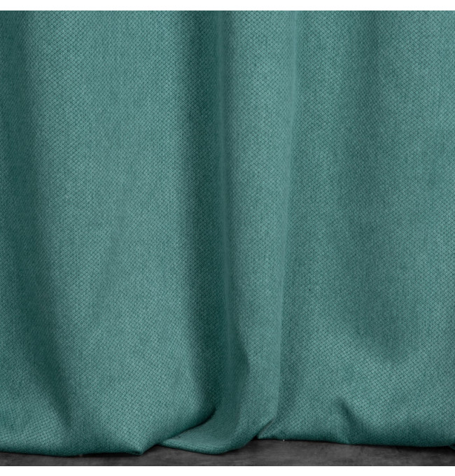 Hotový závěs AMARO tmavě tyrkysový - na průchodkách