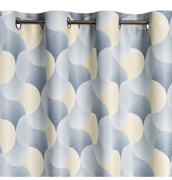 Hotový záves ASETA strieborno-ružový - na priechodkách