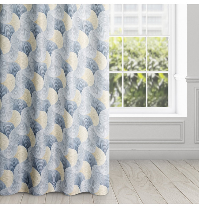 Hotový záves ASETA strieborno-ružový - na priechodkách