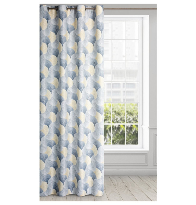 Hotový záves ASETA strieborno-ružový - na priechodkách