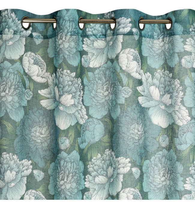 Hotový závěs ASTER mátový - na průchodkách