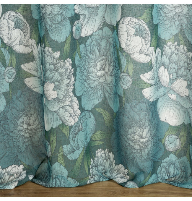 Hotový závěs ASTER mátový - na průchodkách