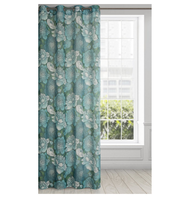 Hotový závěs ASTER mátový - na průchodkách