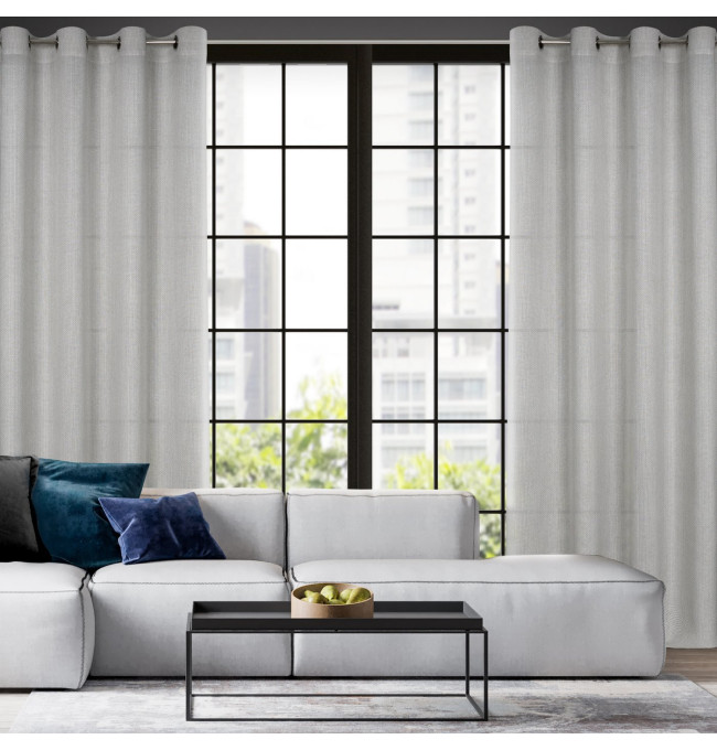 Hotový závěs CINDY stříbrný - na průchodkách