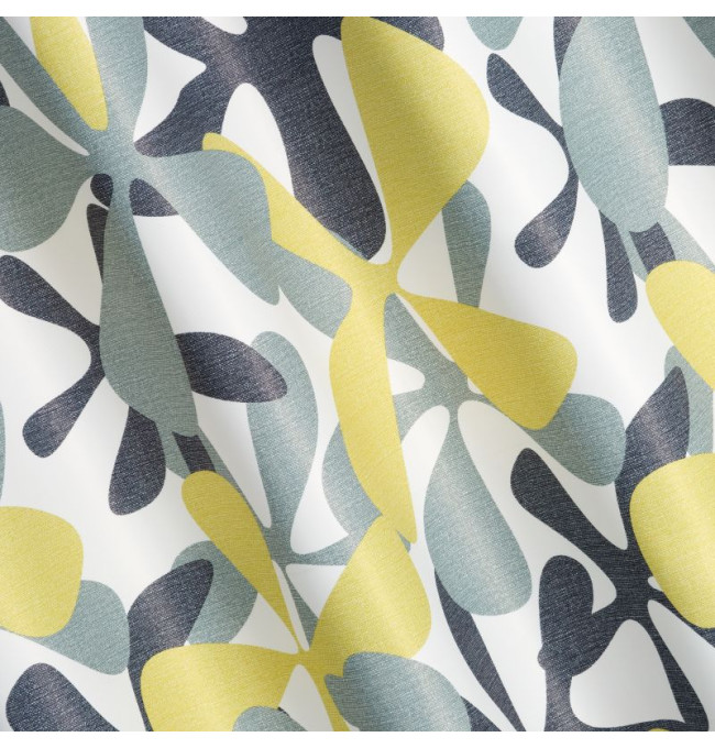 Hotový závěs DORIN hořčičný - na průchodkách