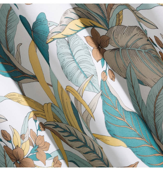 Hotový závěs EREM tyrkysový - na průchodkách