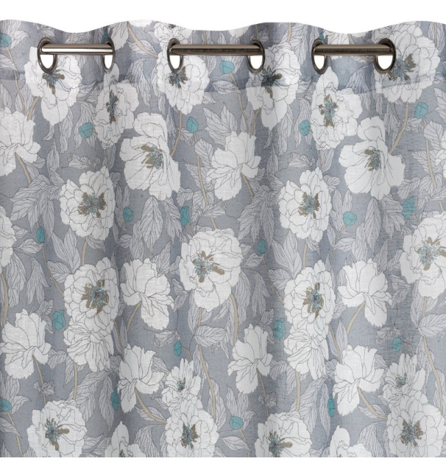 Hotový závěs FABIA popelový - na průchodkách