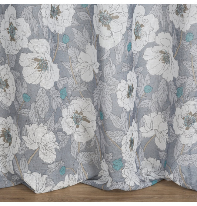 Hotový závěs FABIA popelový - na průchodkách