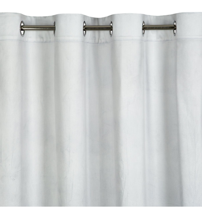 Hotový závěs GINA stříbrný - na průchodkách