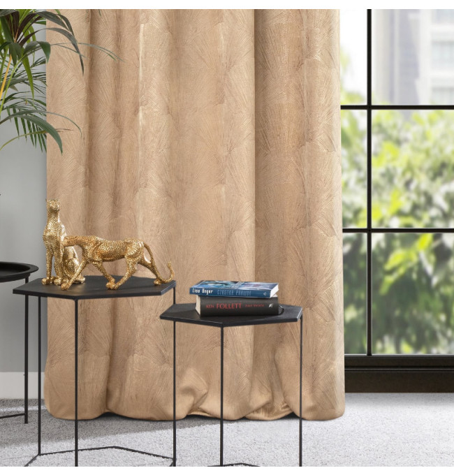 Hotový závěs GOJA béžový - na průchodkách