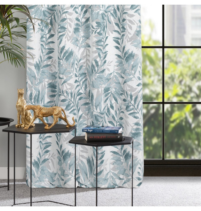 Hotový závěs HARIET modrý - na průchodkách