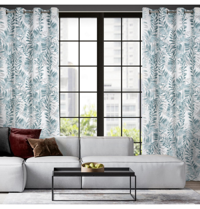 Hotový závěs HARIET modrý - na průchodkách