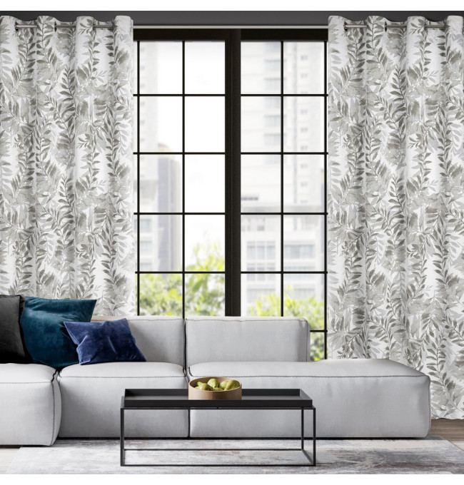 Hotový závěs HARIET ocelový - na průchodkách