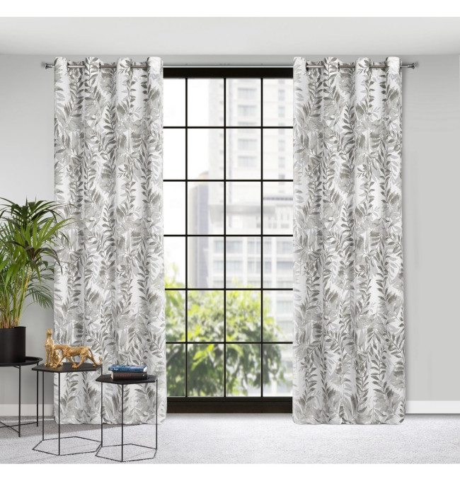 Hotový závěs HARIET ocelový - na průchodkách