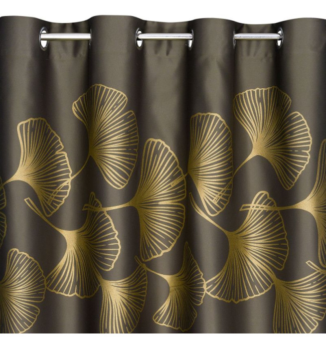 Hotový závěs HARMONY hnědý - na průchodkách