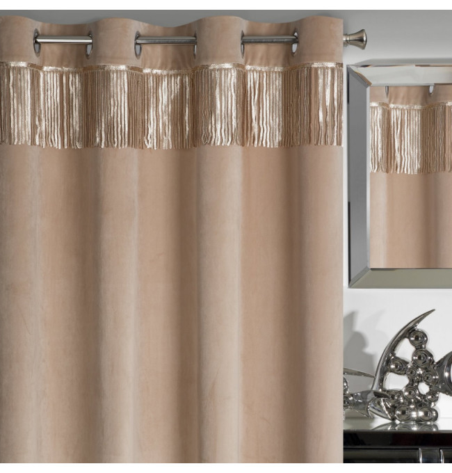 Hotový závěs JASPER béžový - na průchodkách