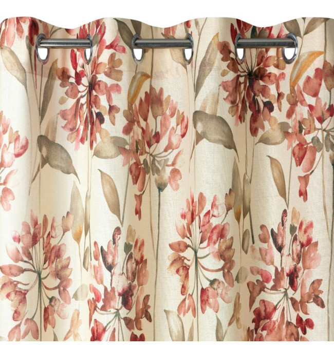 Hotový závěs JENNY růžový - na průchodkách