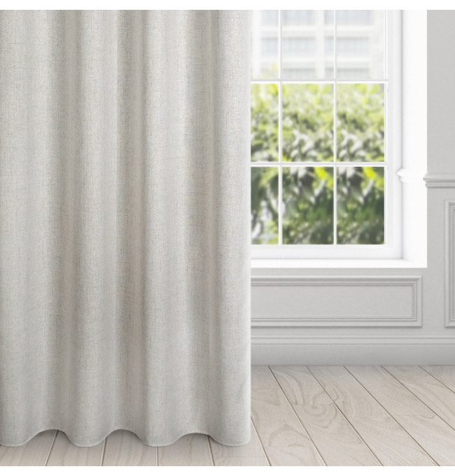 Hotový závěs LINDA stříbrný - na průchodkách