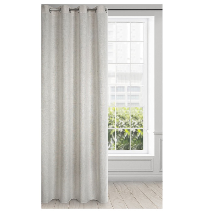 Hotový závěs LINDA stříbrný - na průchodkách