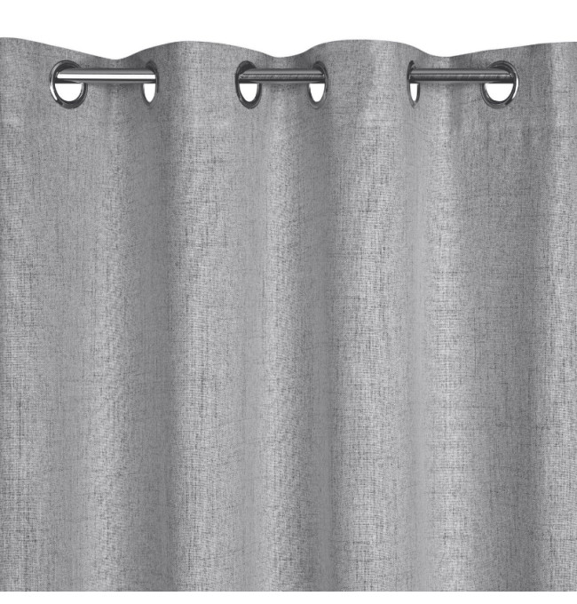 Hotový závěs LINDA ocelový - na průchodkách