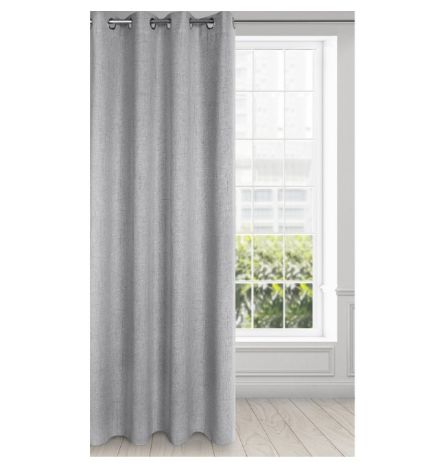 Hotový závěs LINDA ocelový - na průchodkách