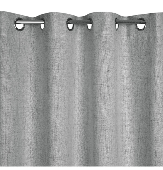 Hotový závěs LINDA stříbrný - na průchodkách