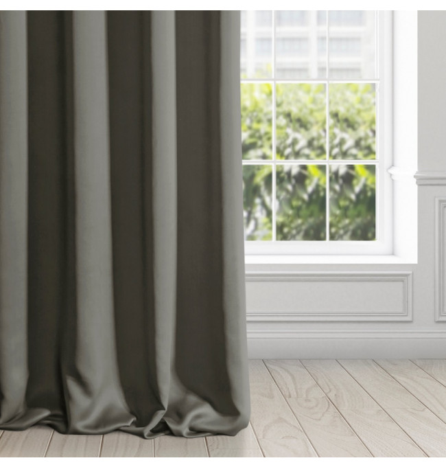 Hotový závěs LOGAN grafitový - na pásce