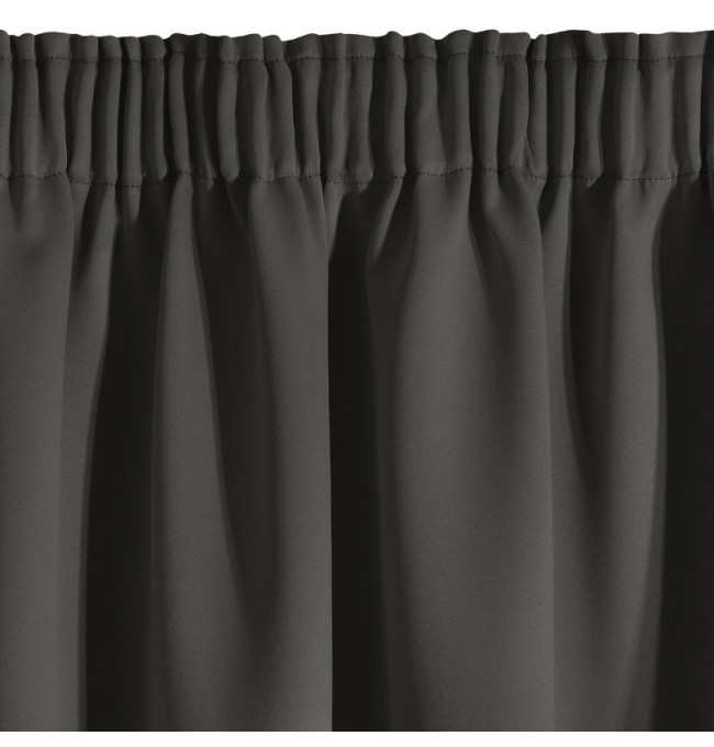 Hotový závěs LOGAN grafitový - na pásce