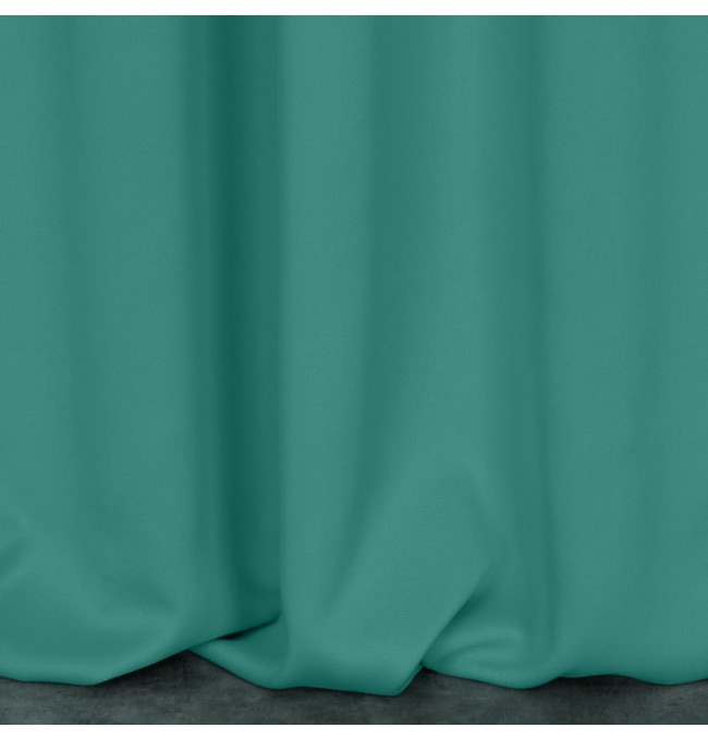 Hotový závěs LOGAN tyrkysový - na průchodkách