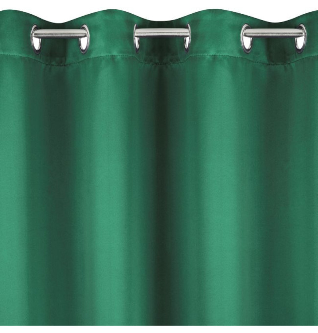 Hotový závěs LOGAN zelený - na průchodkách