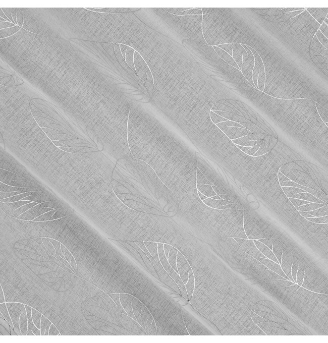 Hotový závěs LORI bílo-stříbrný - na průchodkách